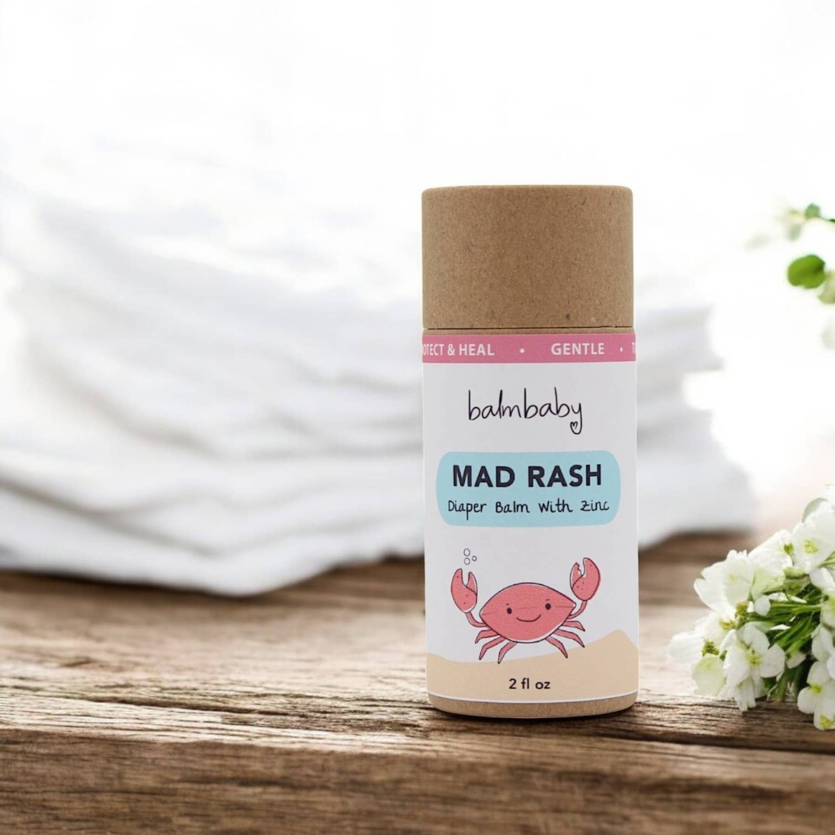 Taylor's Naturals BALM! Baby - Mad Rash Diaper Rash Cream w/zinc organic ingredient
this herb-infused - image 2