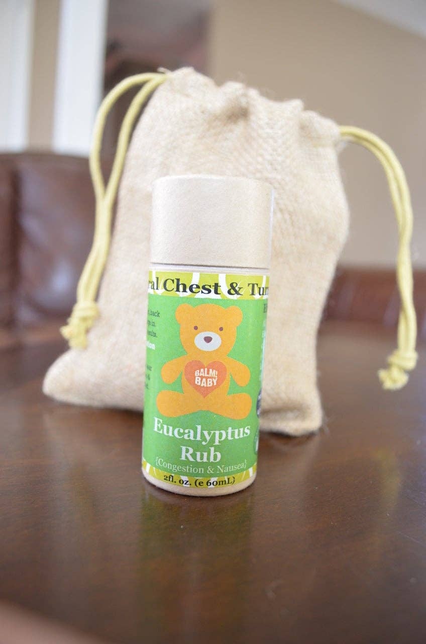 Taylor's Naturals BALM! Baby - Natural Chest Vapor Rub ("Clearing Rub" with Eucalyptus) organic extra virgin olive oil - image 2