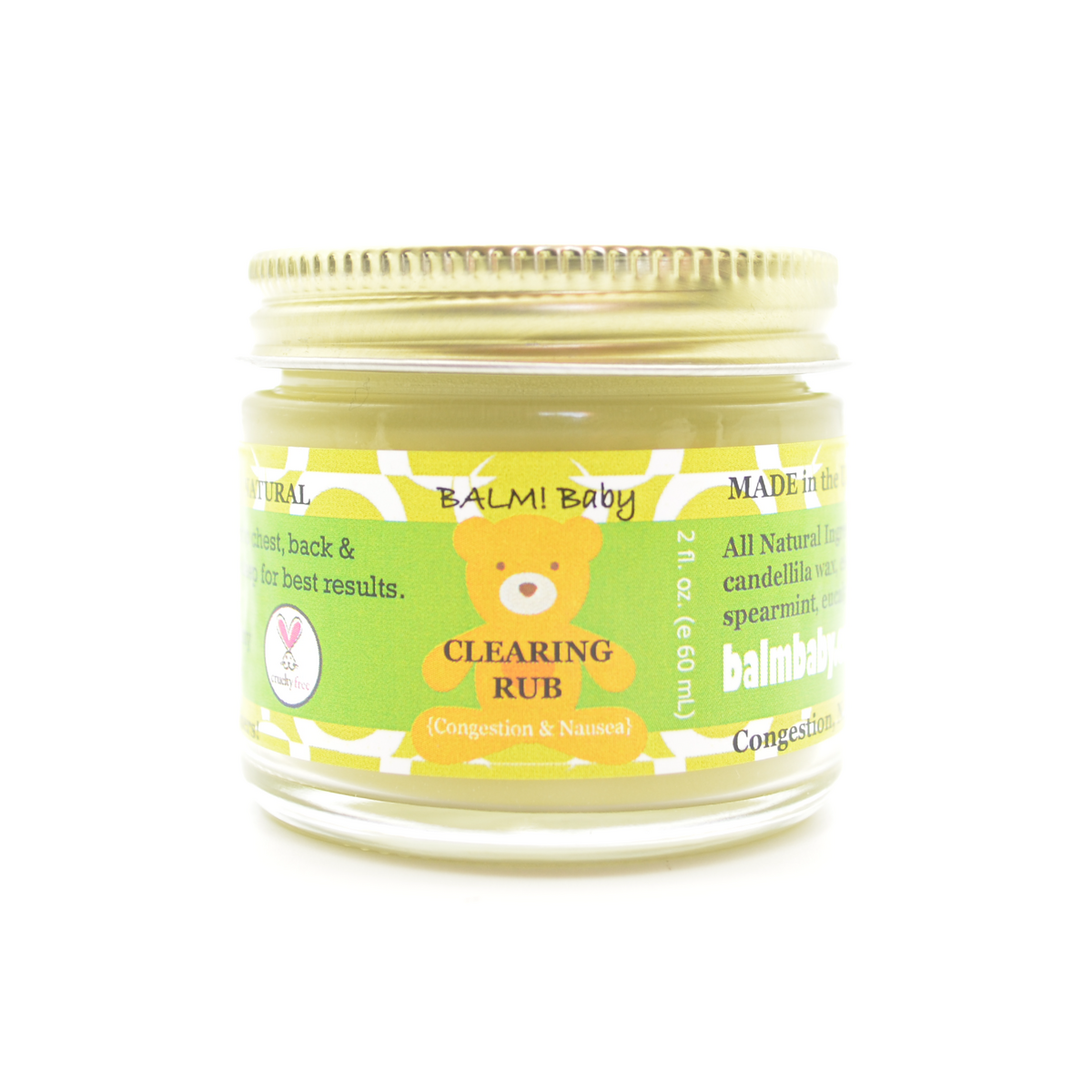 Taylor's Naturals BALM! Baby - Natural Chest Vapor Rub ("Clearing Rub" with Eucalyptus) organic extra virgin olive oil - image 5