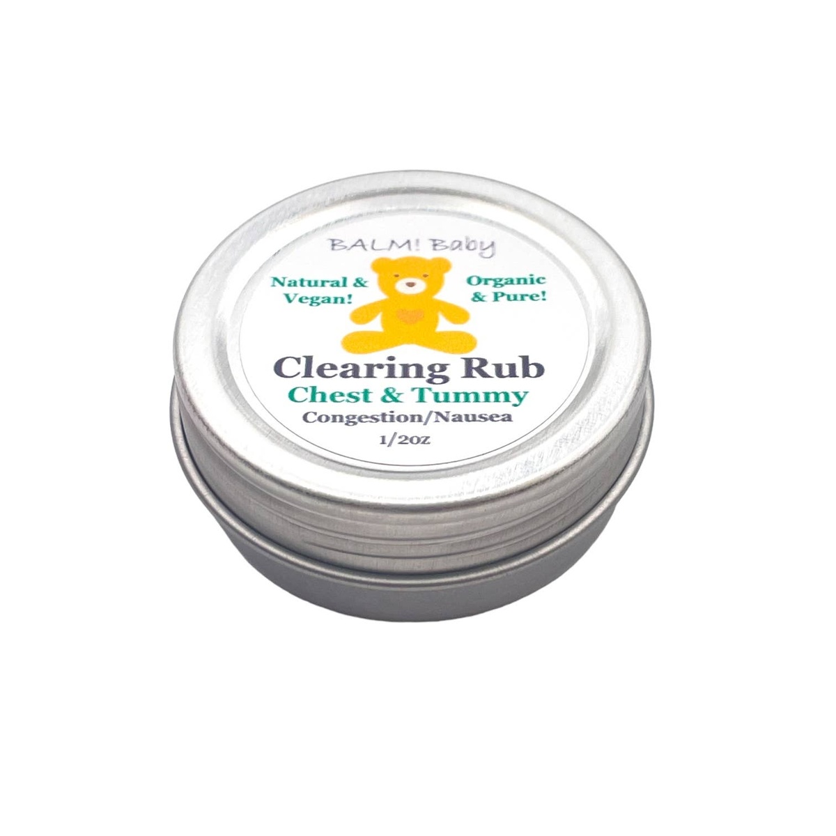 Taylor's Naturals BALM! Baby - Natural Chest Vapor Rub ("Clearing Rub" with Eucalyptus) organic extra virgin olive oil - image 7