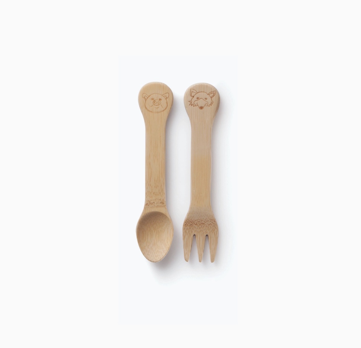Bambu® - Kids Bamboo Fork and Spoon (18M+) phthalate-free