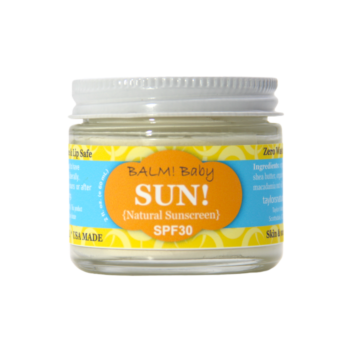 Taylor’s Naturals – BALM! Baby – Sunscreen (SPF 30) Taylor’s Naturals - BALM! Baby - Sunscreen (SPF 30) french lavender essential oil - image 5