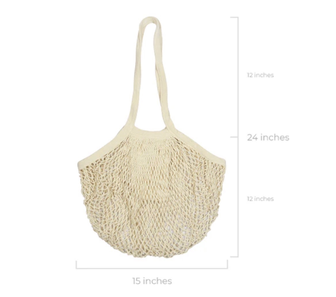 Organic Cotton Mart – Crochet Tote Bag with Zipper Pocket Organic Cotton Mart - Crochet Tote Bag with Zipper Pocket - image 2