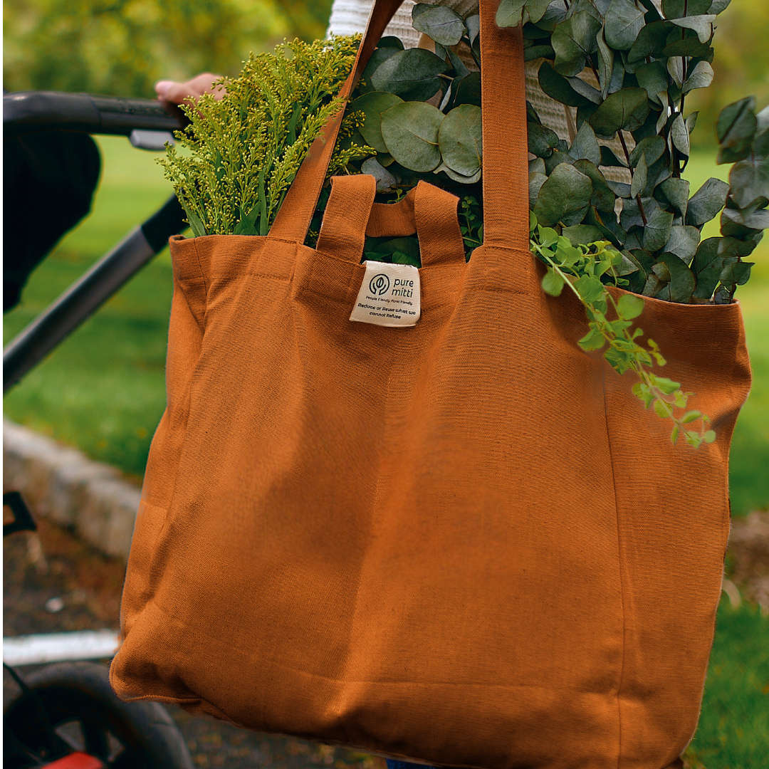 Pure Mitti – Organic Handmade 6-Pocket Canvas Tote Bag Pure Mitti – Organic Handmade 6 -Pocket Canvas Tote Bag plastic-free - image 6