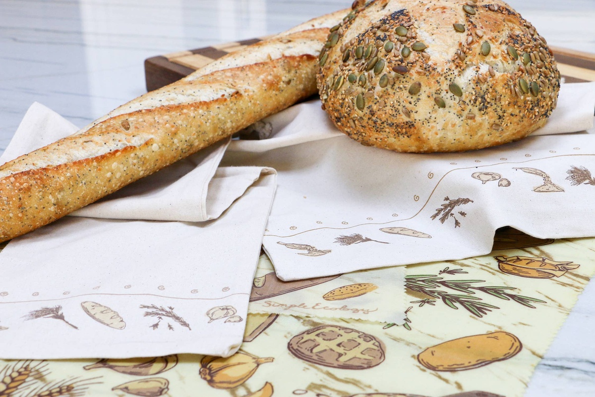 Simple Ecology – Organic Cotton Bread Bags – Simple Ecology Simple Ecology - Organic Cotton Bread Bags - Simple Ecology gots-certified organic cotton fabric - image 2