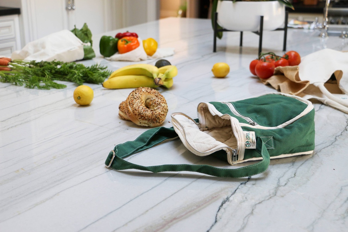 Simple Ecology – Organic Cotton Insulated Lunch Bag Simple Ecology - Organic Cotton Insulated Lunch Bag organic cotton fabric - image 3