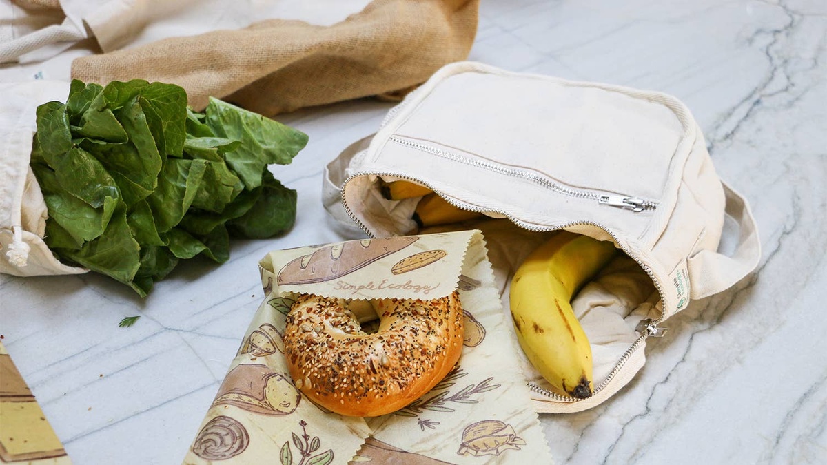 Simple Ecology – Organic Cotton Insulated Lunch Bag Simple Ecology - Organic Cotton Insulated Lunch Bag organic cotton fabric - image 2