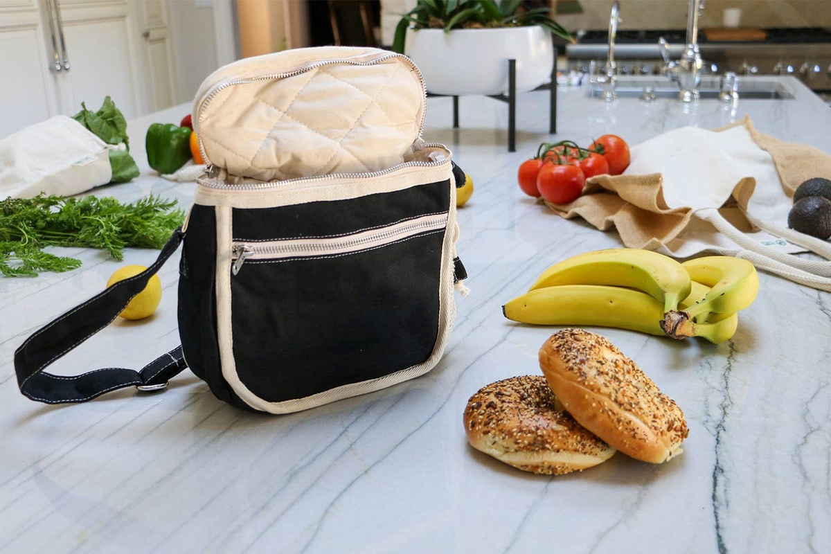 Simple Ecology - Organic Cotton Insulated Lunch Bag organic cotton fabric