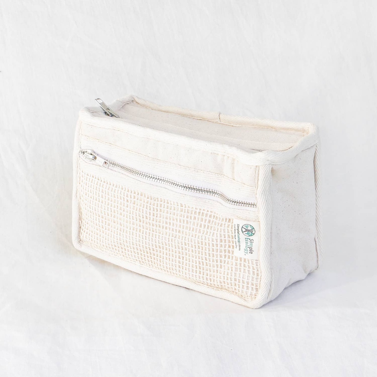 Simple Ecology – Organic Cotton Padded Toiletry Bag Simple Ecology - Organic Cotton Padded Toiletry Bag gots-certified organic cotton fabric - image 5