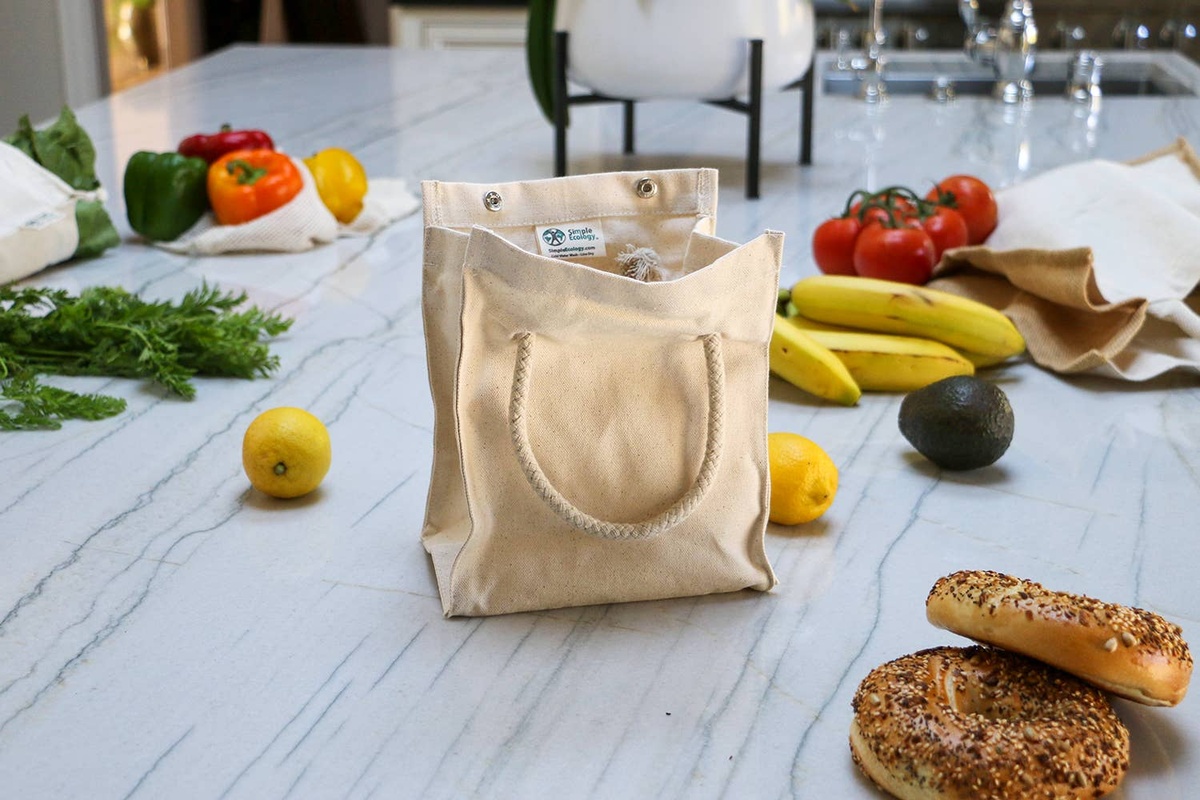 Simple Ecology - Organic Cotton Simple Lunch Sack gots-certified organic cotton fabric