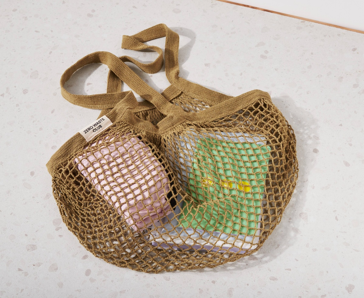 Zero Waste Club – Organic Cotton Mesh Shopping Grocery Bag Zero Waste Club - Organic Cotton Mesh Shopping Grocery Bag sustainable - image 2