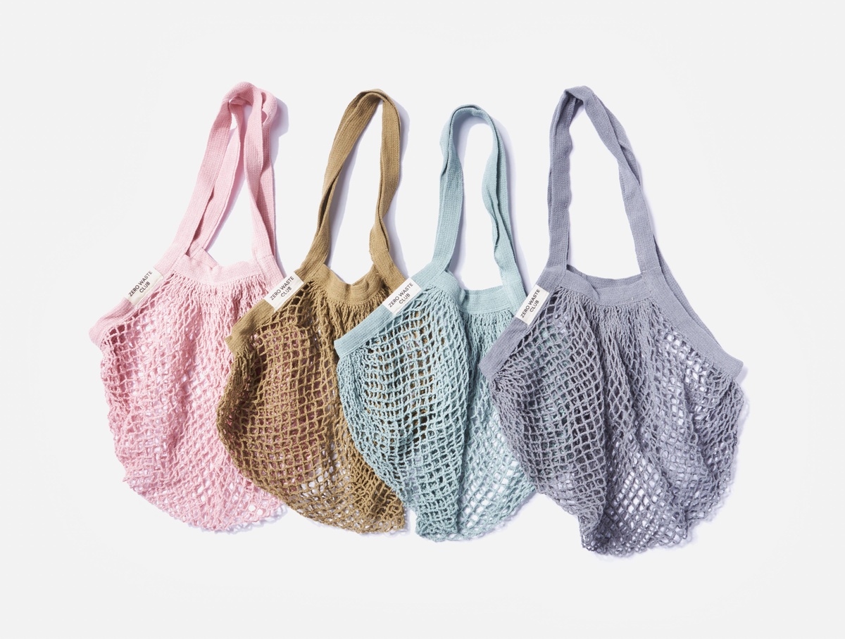 Zero Waste Club – Organic Cotton Mesh Shopping Grocery Bag Zero Waste Club - Organic Cotton Mesh Shopping Grocery Bag sustainable