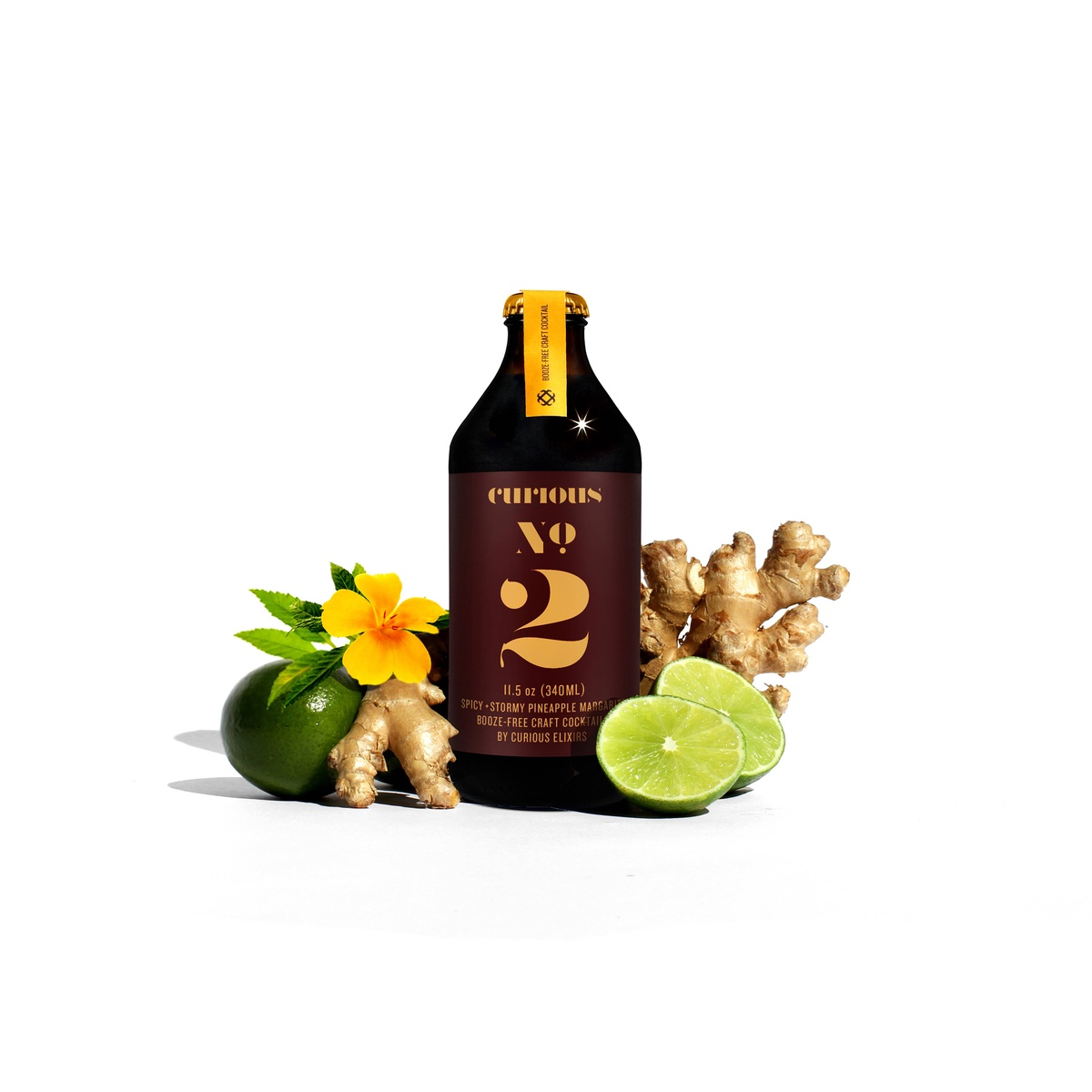 Curious Elixirs - Booze-Free Craft Cocktails (2 cocktails per bottle) real juices