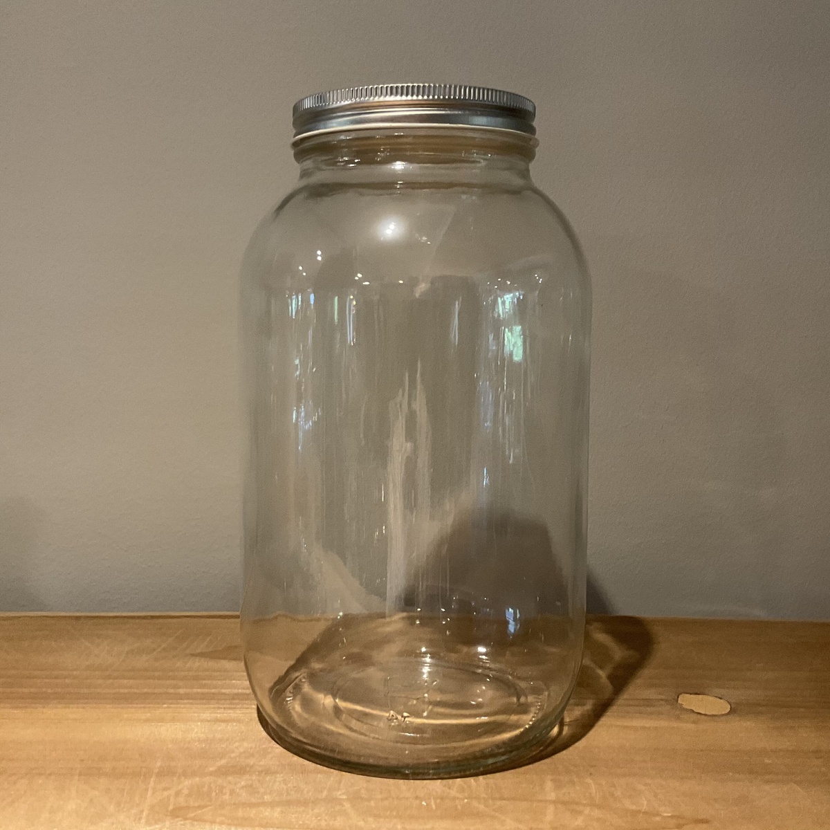 exist green 64oz Half Gallon Glass Jar with Lid
