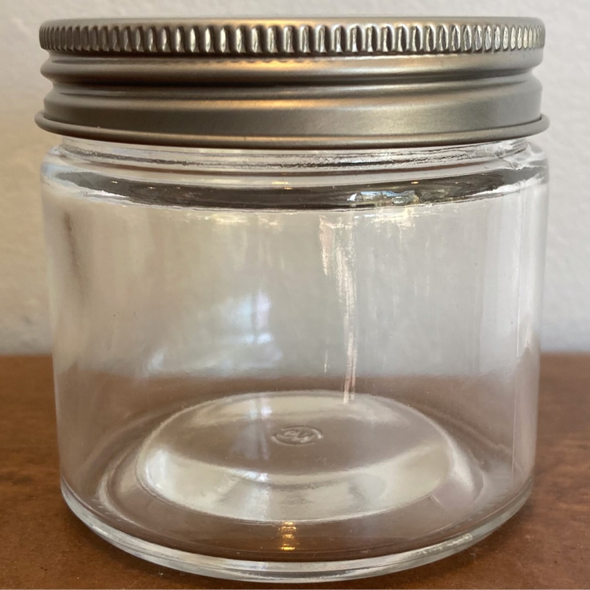 exist green 6oz Glass Jar w/ Stainless Steel Lid and Silicone Seal