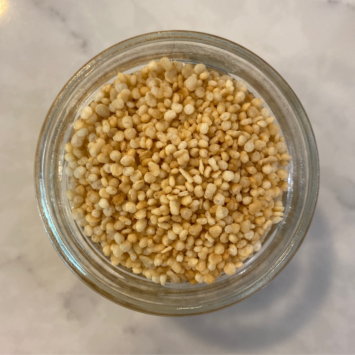 Upon Request Quinoa Puffs, "Crispies" ($1.2/oz) organic whole grain quinoa