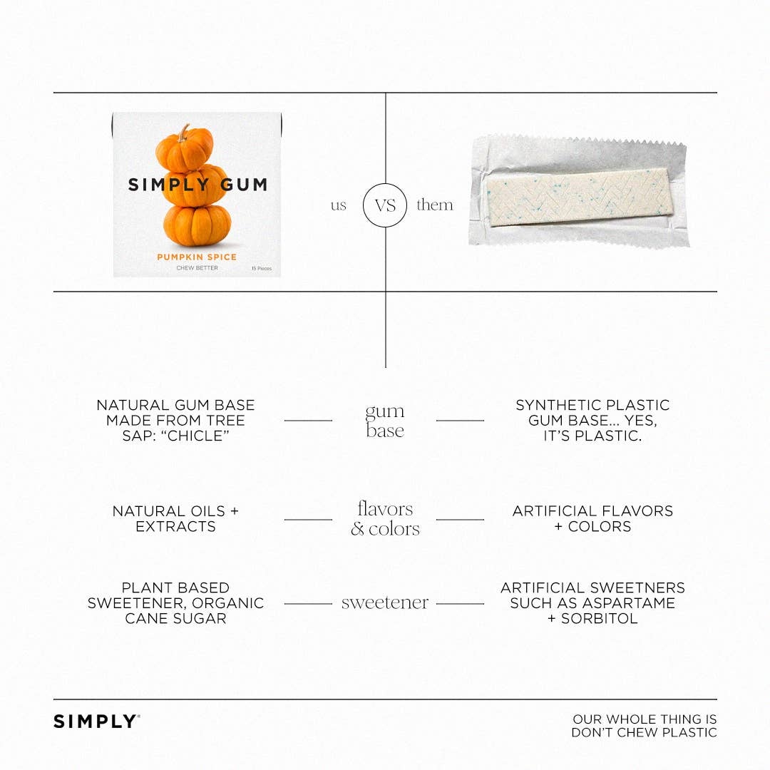 Simply Gum - Fall and Holiday Flavors (per pack) organic cane sugar - image 15