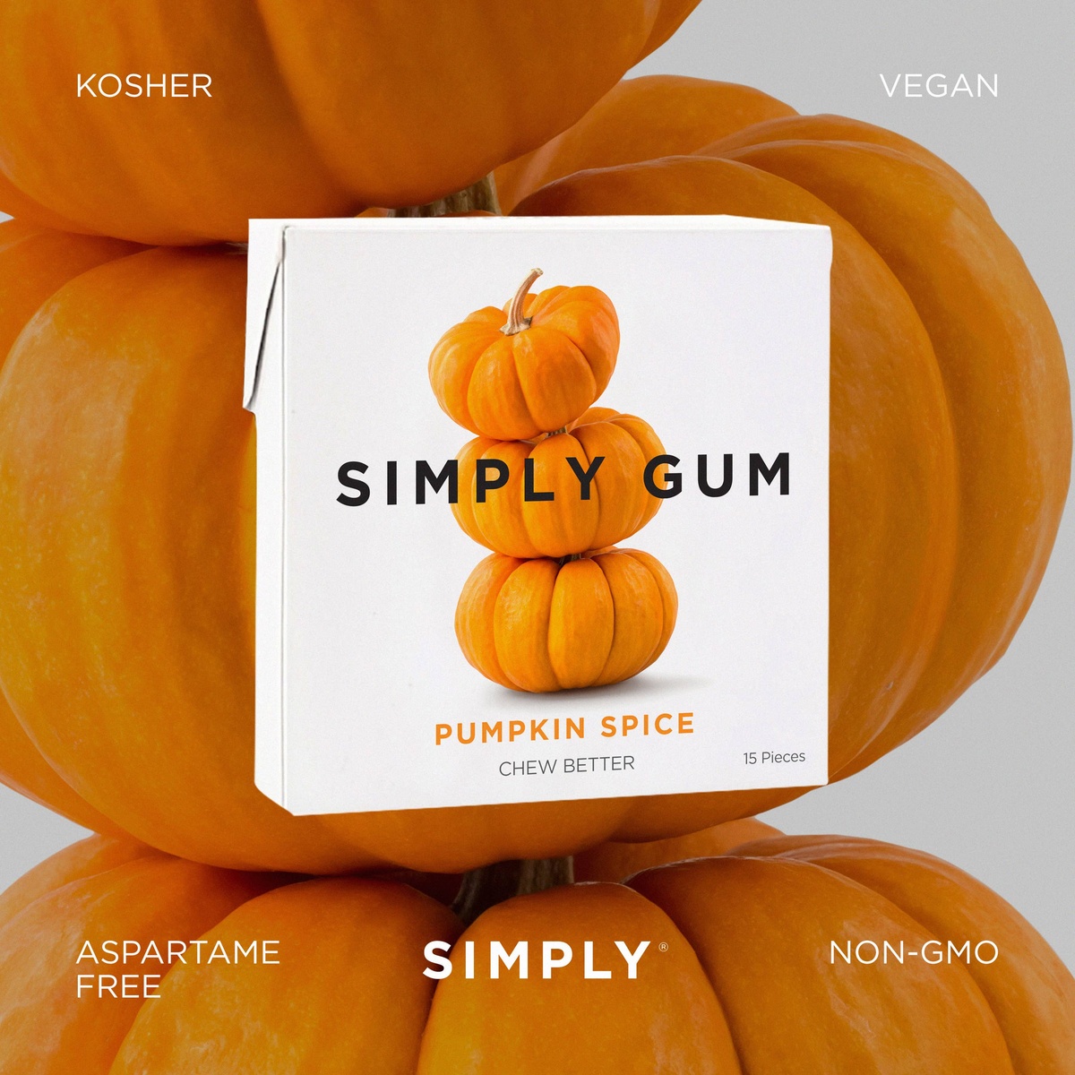 Simply Gum - Fall and Holiday Flavors (per pack) organic cane sugar - image 2