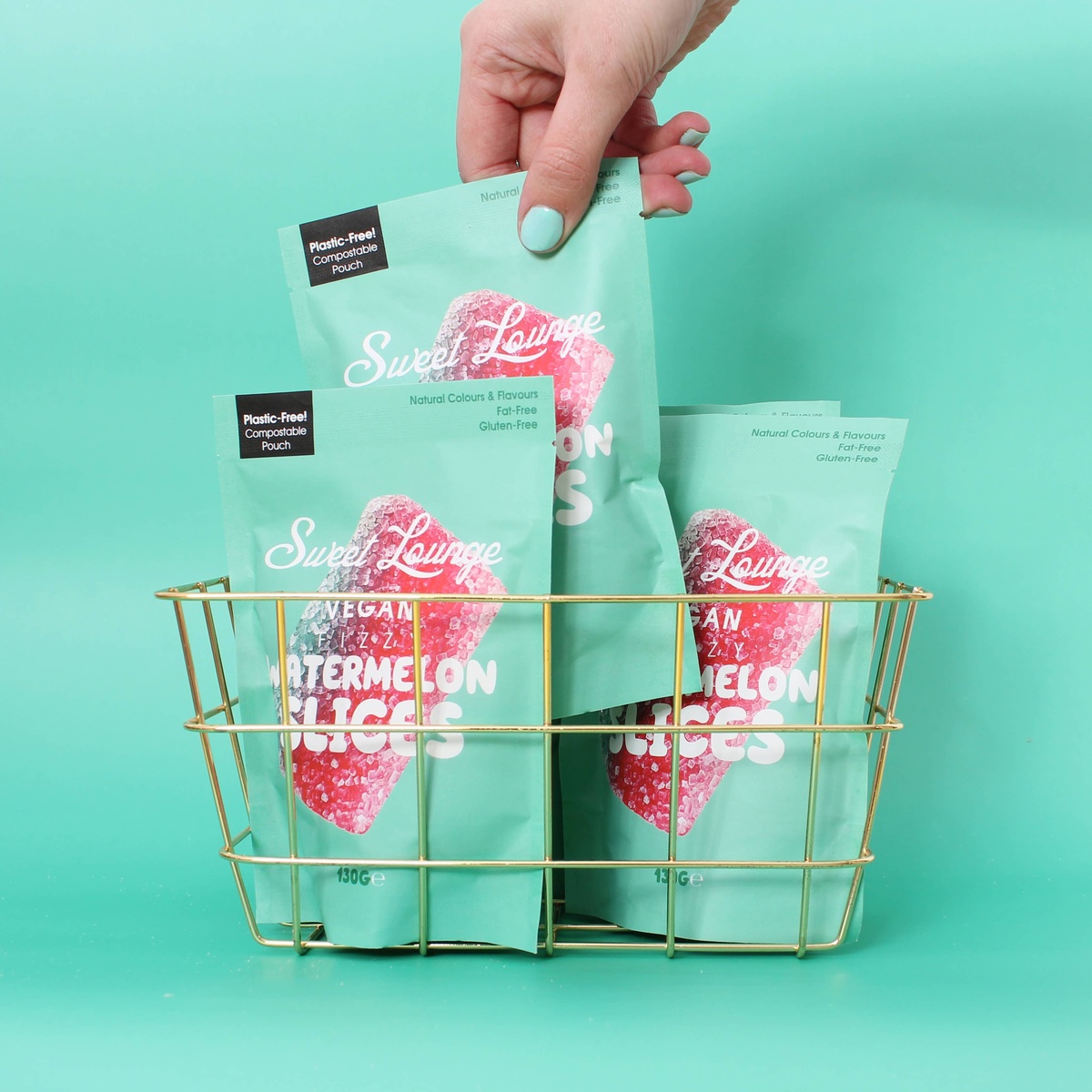 Sweet Lounge - Vegan Fizzy Gummy Candy, Plastic-free (per pack)***