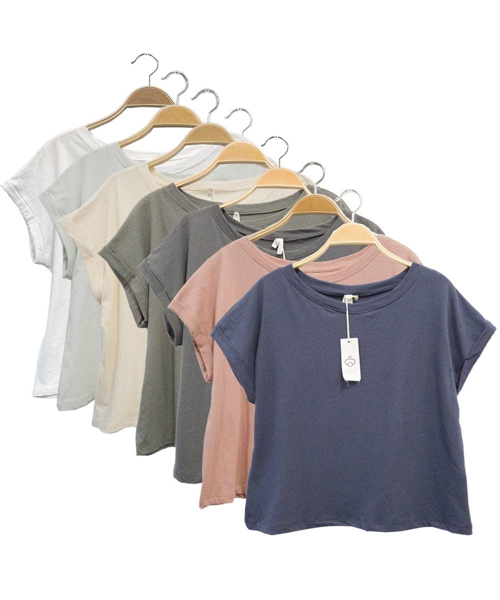 Fabina - Recycled Cotton Crop Top****** plastic-free