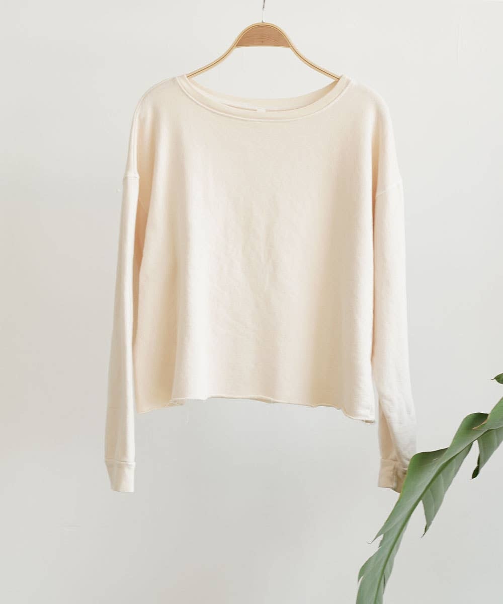 Fabina - Recycled Cotton French Terry Crop Top** - image 4