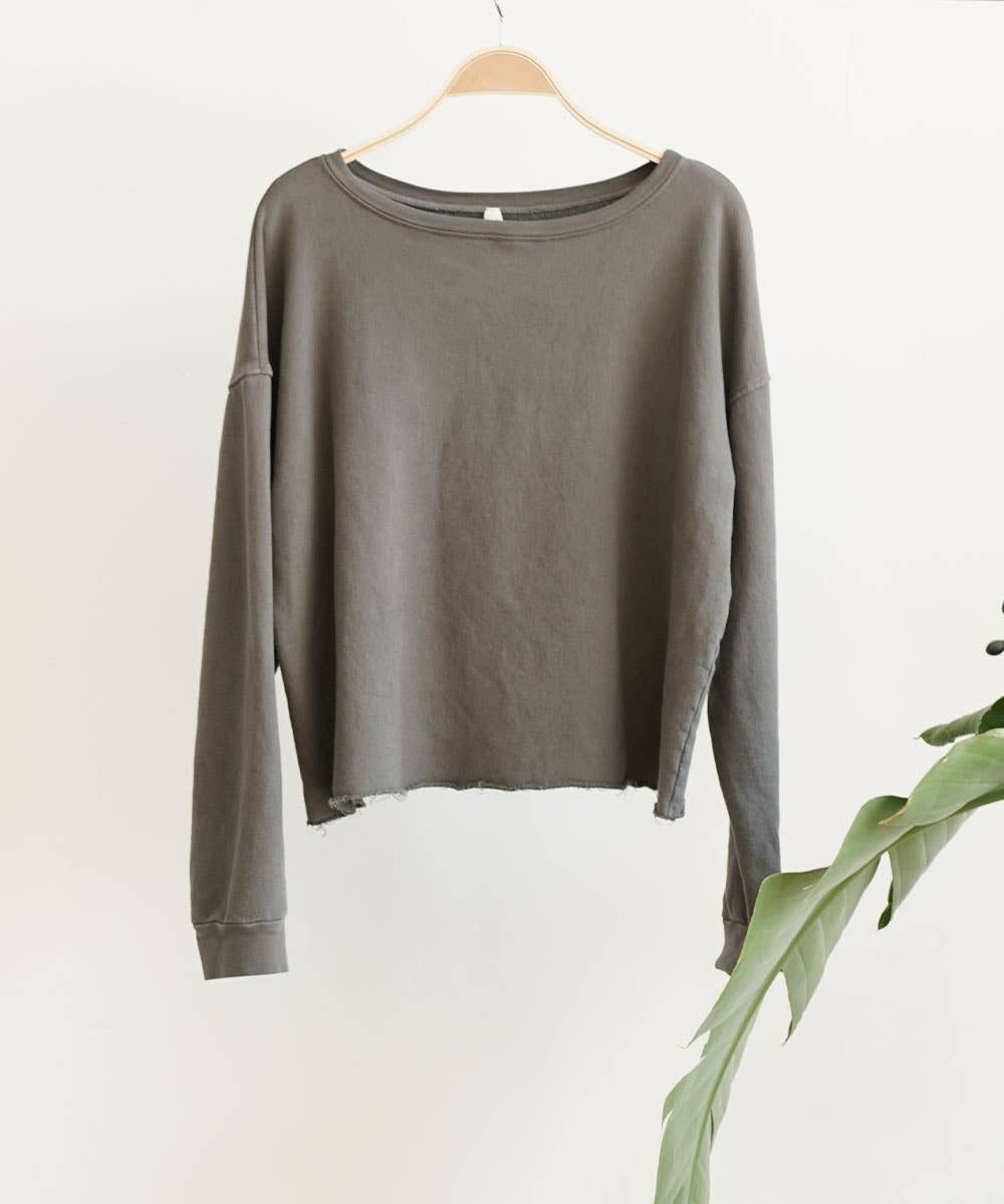 Fabina - Recycled Cotton French Terry Crop Top** - image 3