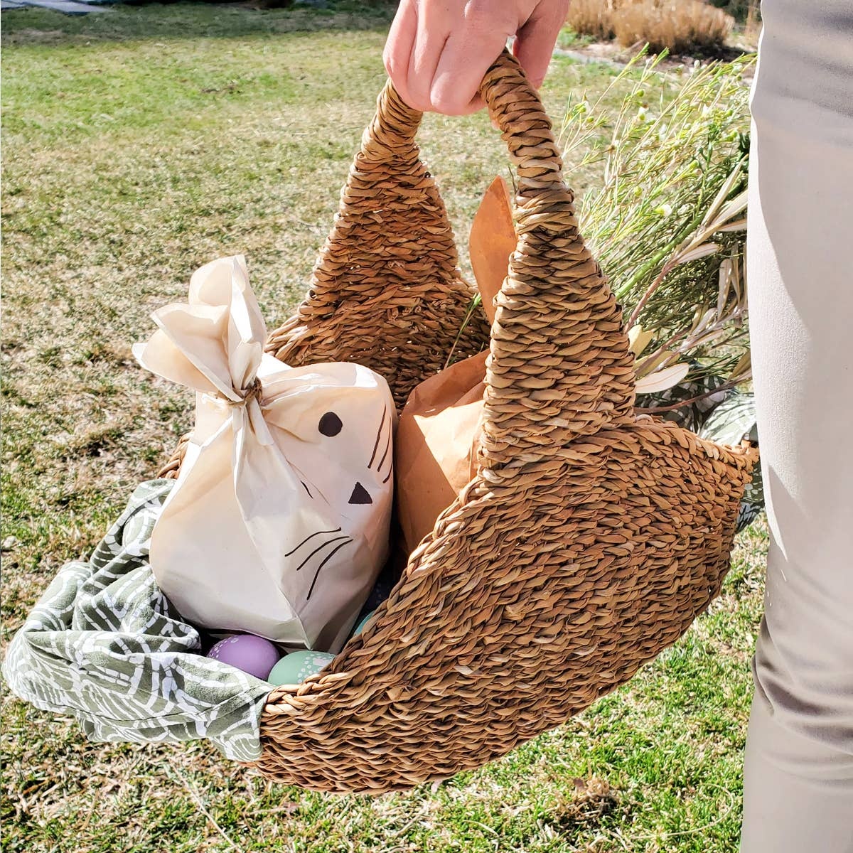 KORISSA – Handwoven Wicker Storage Basket • Savar Picnic Basket CBBSKWSPB Korissa - Handwoven Wicker Storage Basket • Savar Picnic Basket - image 2