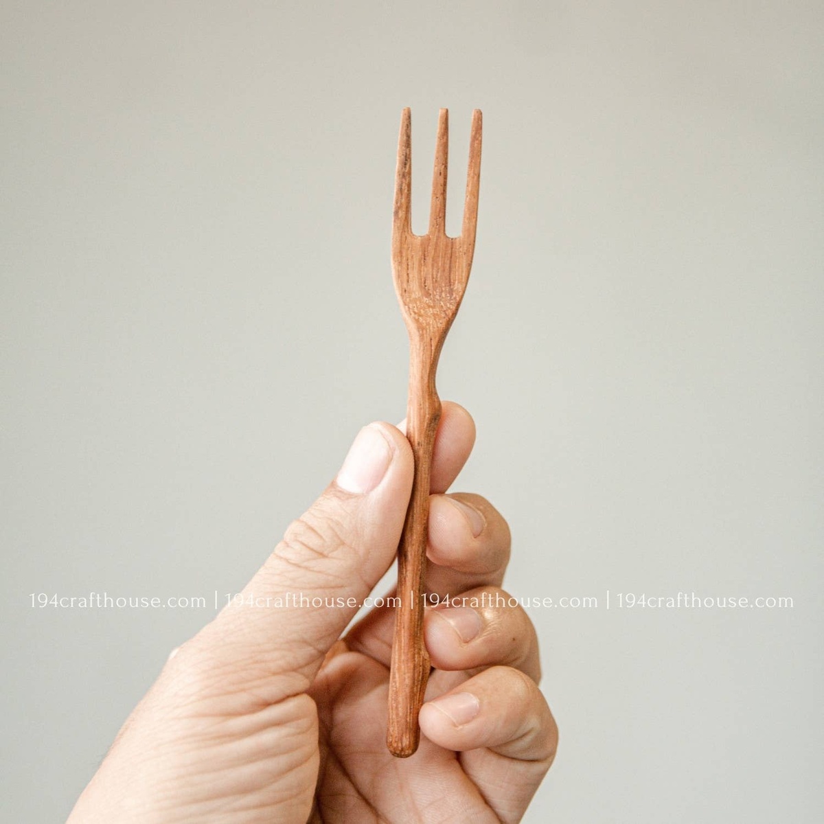 194 Craft House Branch Tree Small Wooden Fork - image 2