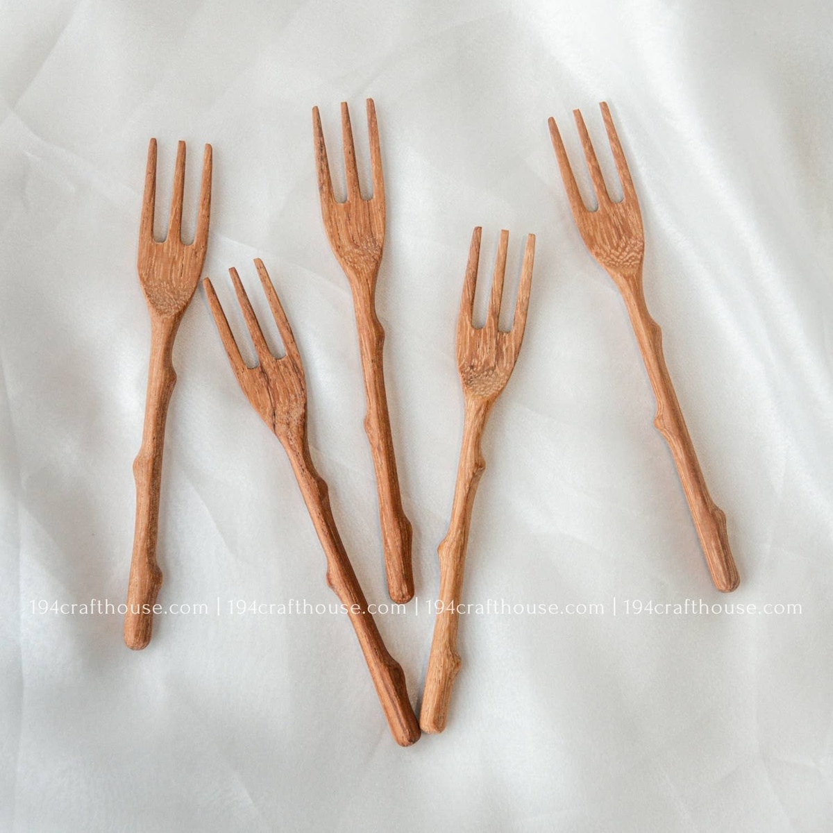 194 Craft House Branch Tree Small Wooden Fork