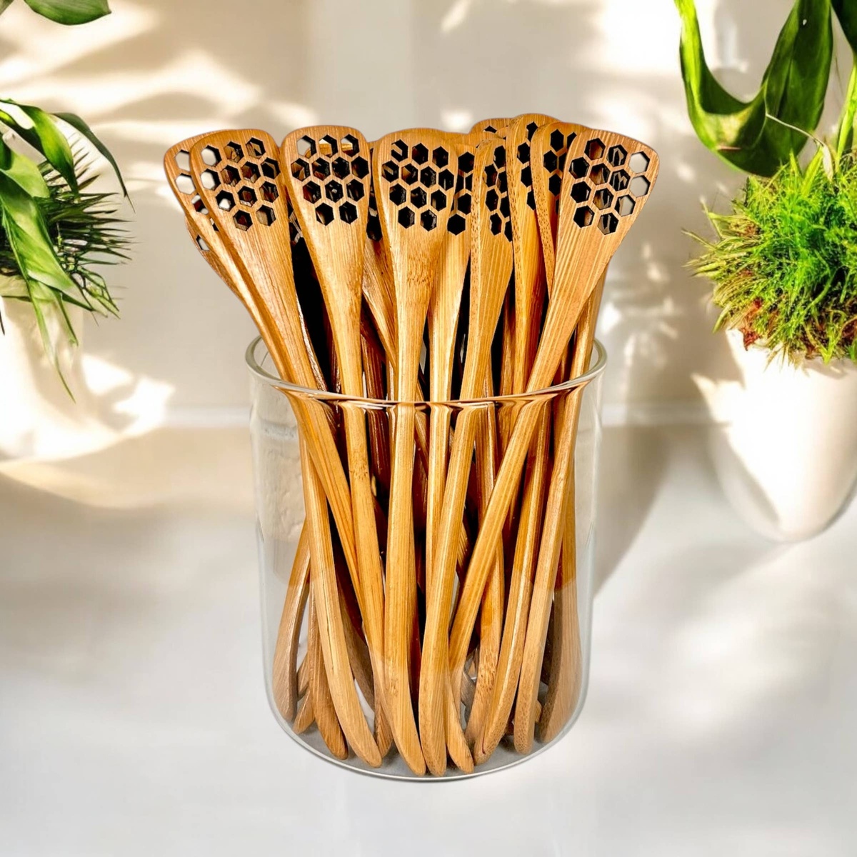 Bamboo Switch - Bamboo Honey Dipper Spoon plastic-free