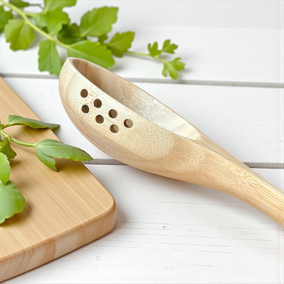 Bamboo Switch – Bamboo Ladle Straining Spoon 632B Bamboo Switch - Bamboo Ladle Straining Spoon package-free - image 4