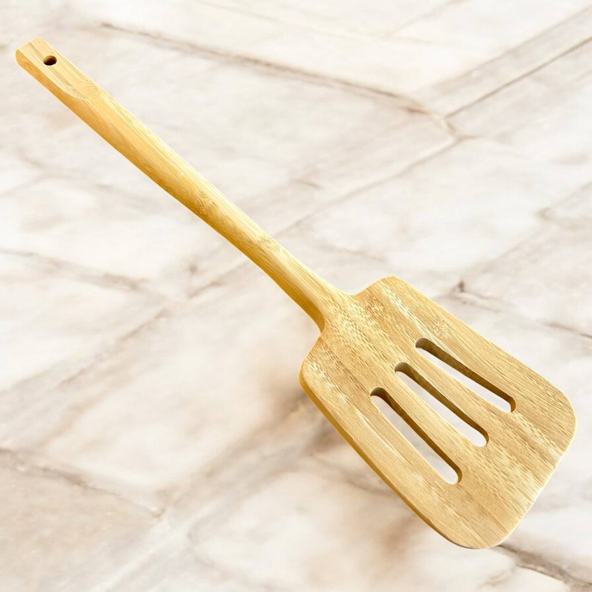Bamboo Switch – Bamboo Slotted Flat Spatula SKU9090 Bamboo Switch - Bamboo Slotted Flat Spatula solid bamboo - image 2