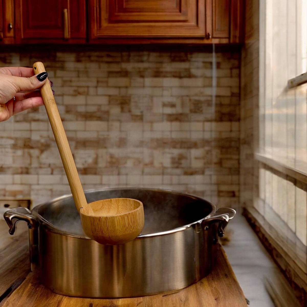 Bamboo Switch – Bamboo Soup Ladle 850049947633 Bamboo Switch - Bamboo Soup Ladle package-free - image 2