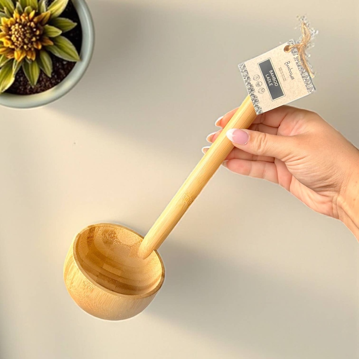 Bamboo Switch - Bamboo Soup Ladle package-free