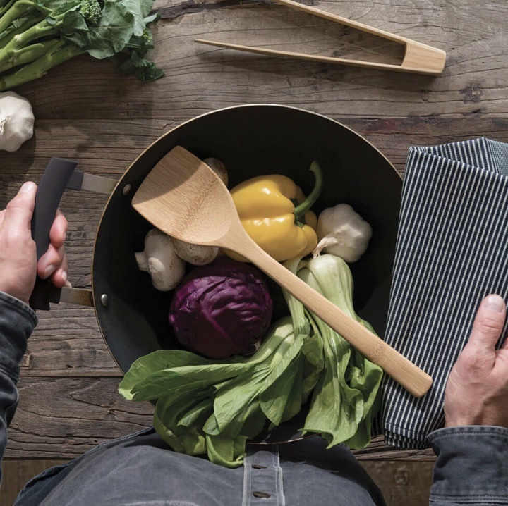 bambu® – Bamboo Wok Spatula 871853008389 Bambu® - Bamboo Wok Spatula plant-based - image 2