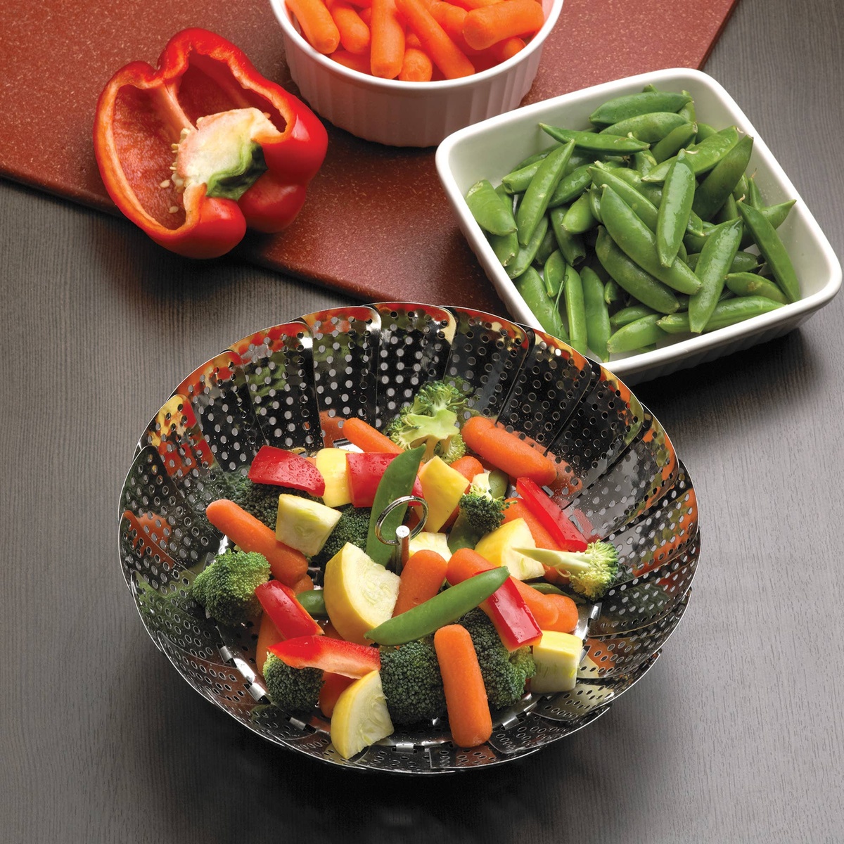 Fox Run Brands - Adjustable Steamer Basket, Stainless Steel - image 2