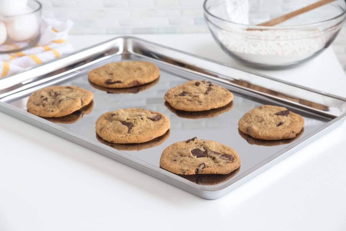 Fox Run Brands - Stainless Cookie Pan ,16.25"x 11.25" non-reactive metal - image 3