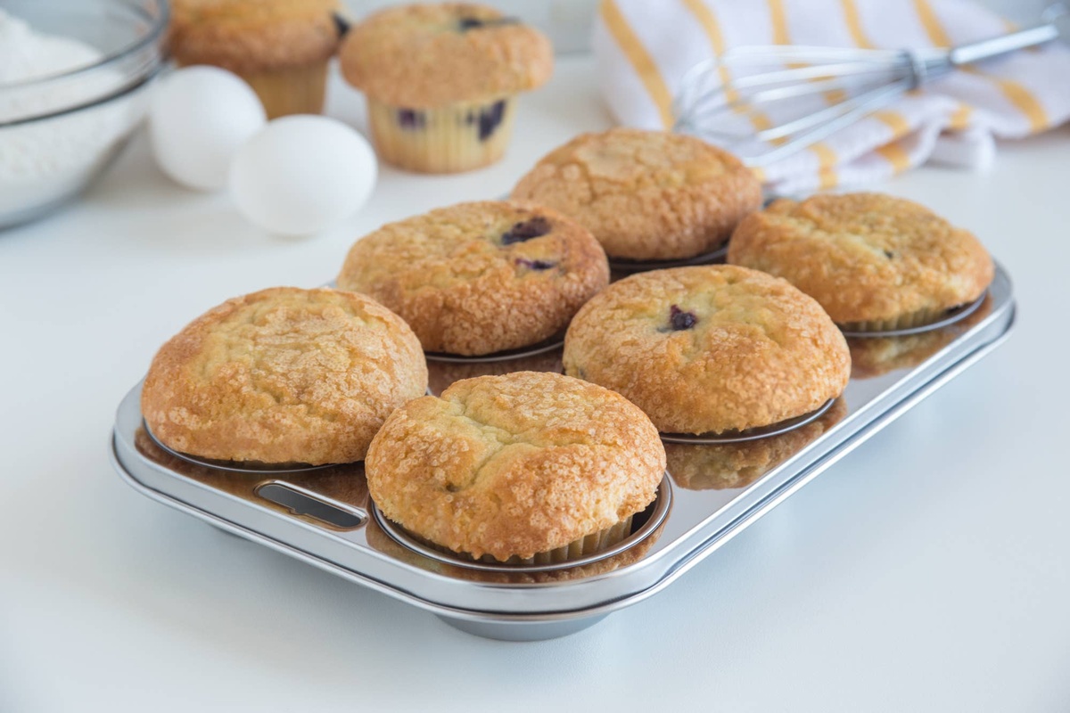 Fox Run Brands – Stainless Steel Muffin Pan 030734048672 Fox Run Brands - Stainless Steel Muffin Pan lightweight but durable - image 4
