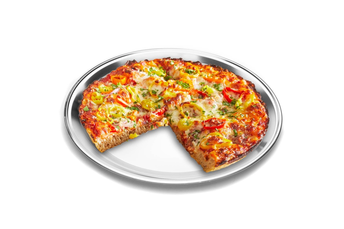 Fox Run Brands - Stainless Steel Pizza Pan, 16-Inch Round Tray aluminum with non-stick coatings