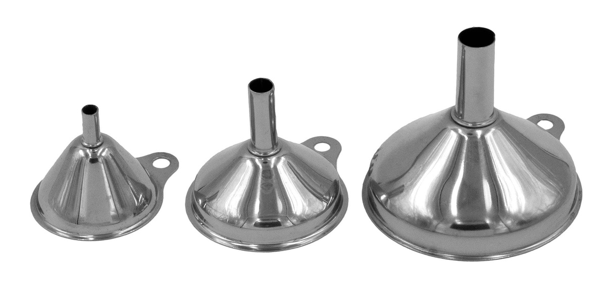 Kitchen Basics - Small Stainless 3-Piece Funnel Set - image 4