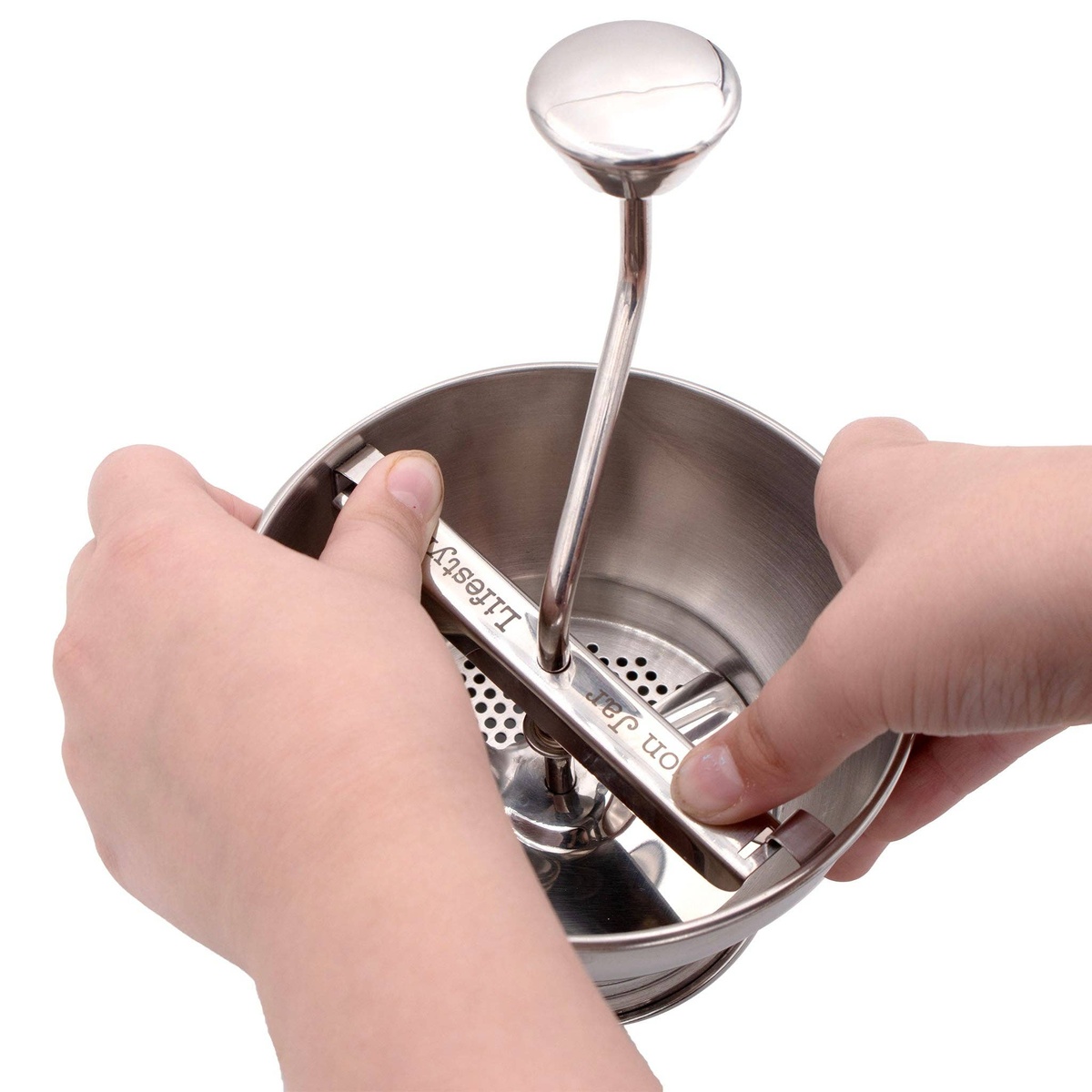 Mason Jar Lifestyle - Food Mill for Wide Mouth Mason Jars food grade stainless steel - image 5
