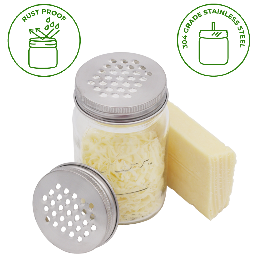 Mason Jar Lifestyle - Stainless Steel Grater / Shredder Top - image 3