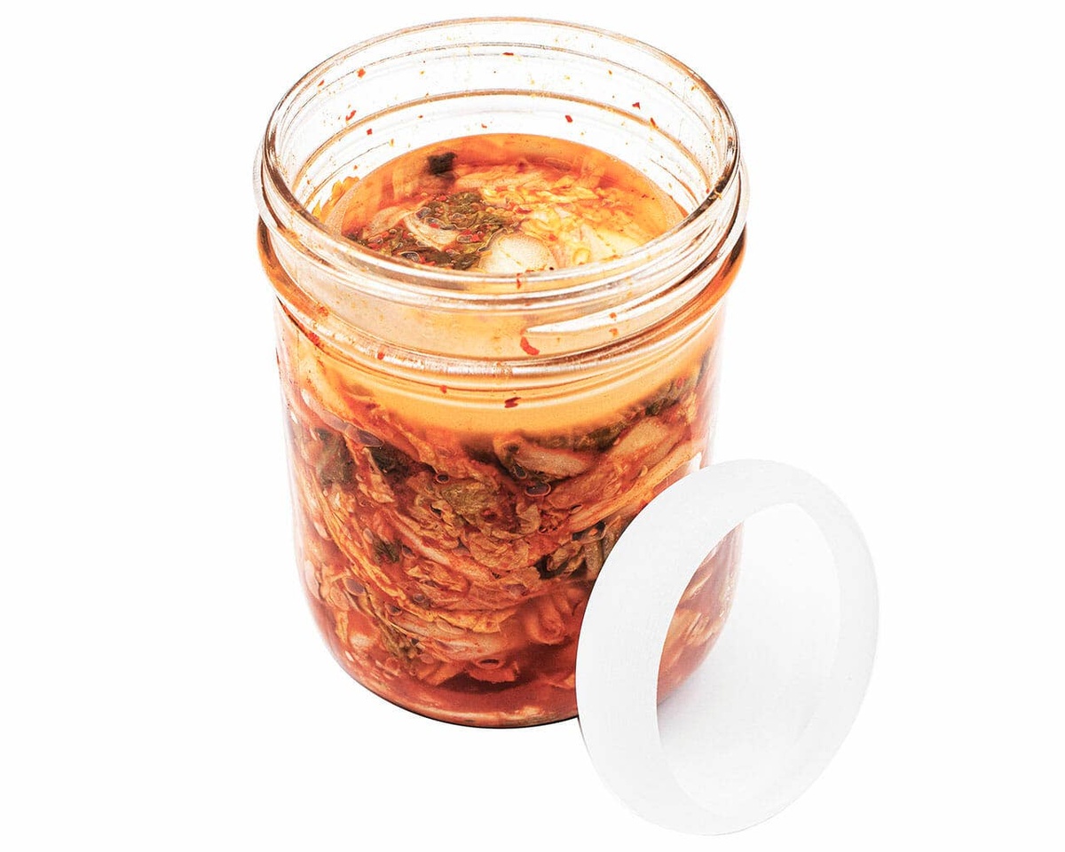 Mason Jar Lifestyle - Tempered Glass Fermentation Weights for Fermenting in Wide Mouth Mason Jars high-quality tempered soda-lime glass - image 4