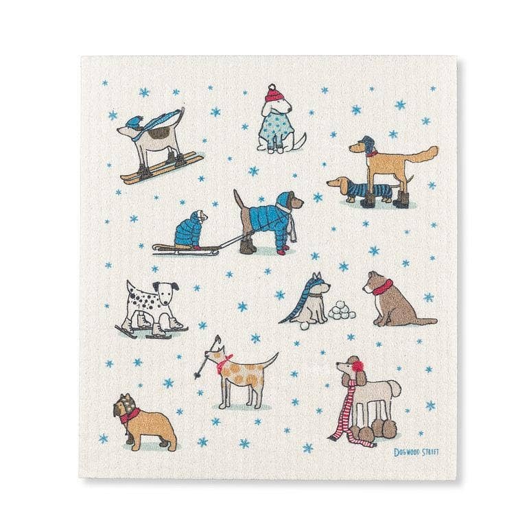 Abbott - Swedish Dishcloth, Winter Pets biodegradable cellulose - image 2
