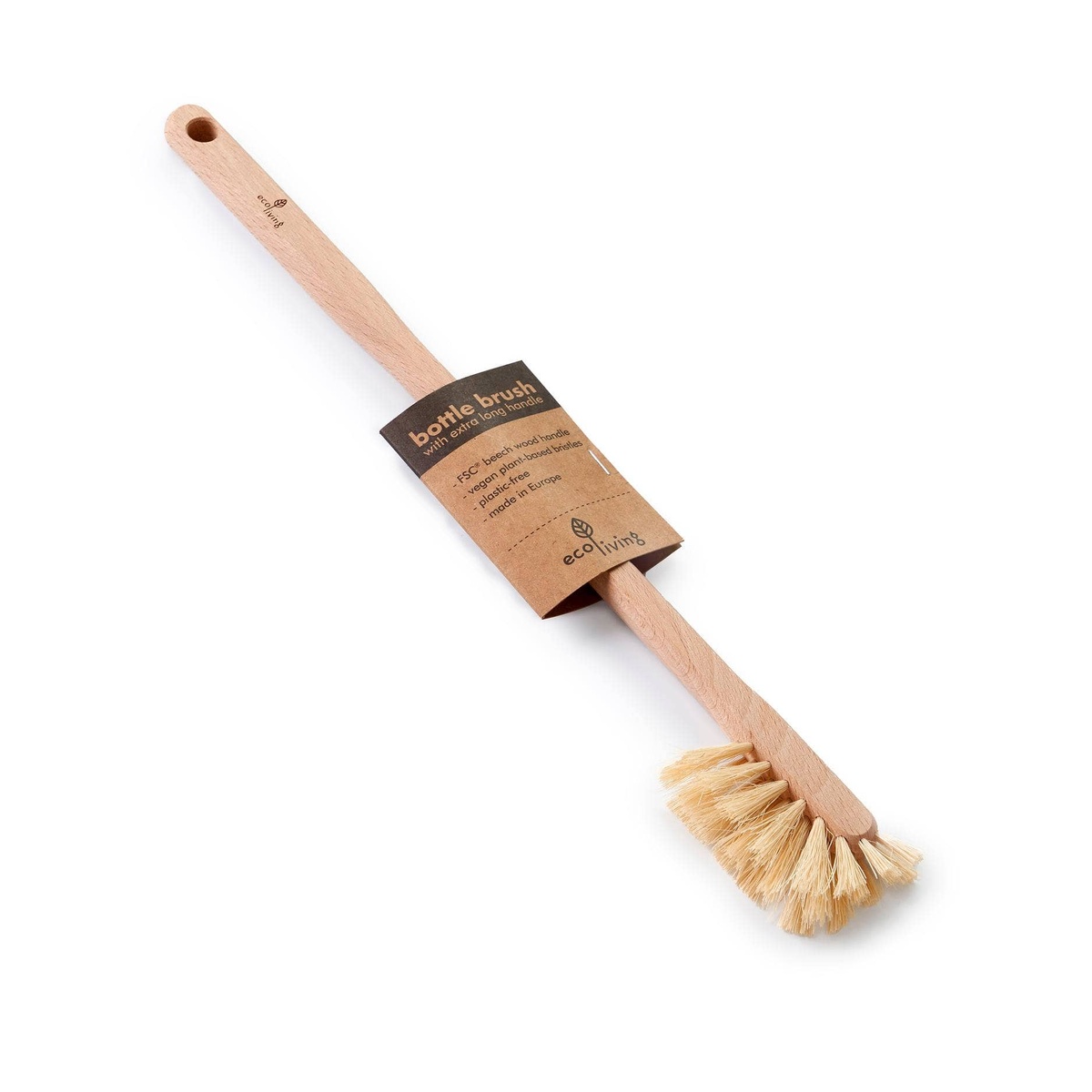 Ecoliving - Bottle Brush, Long Handle plant-based