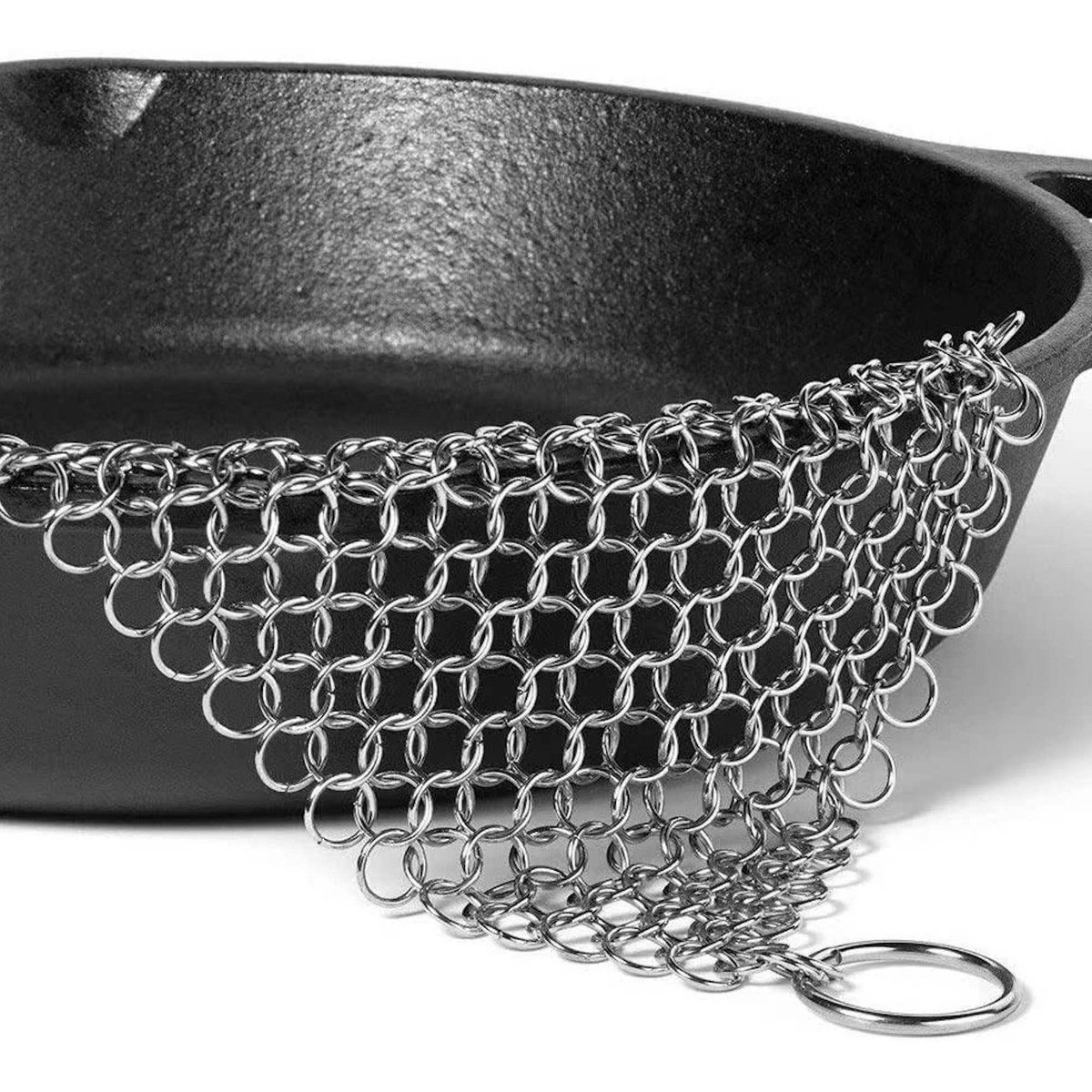 Fox Run Brands - Chain Mail Cleaner and Scrubber natural seasoning on your pan - image 5