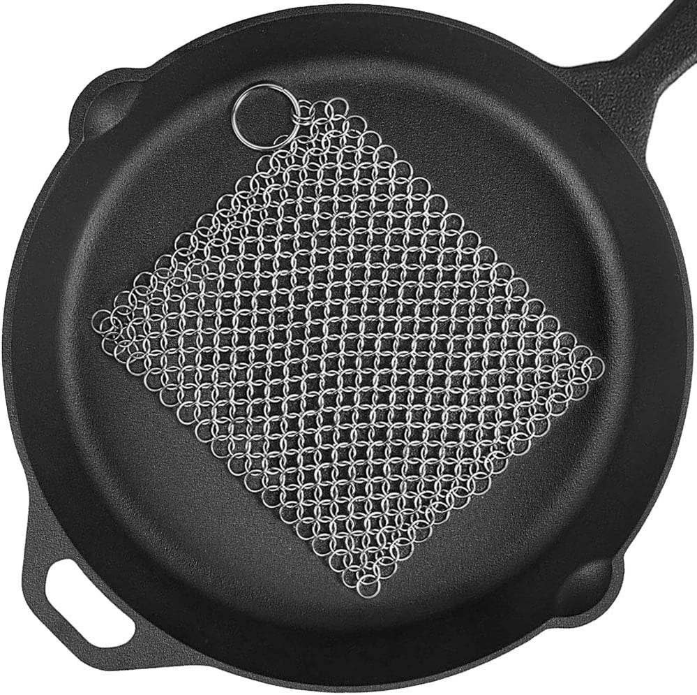Fox Run Brands - Chain Mail Cleaner and Scrubber natural seasoning on your pan - image 4