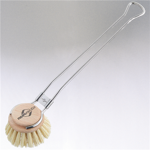 Kuchenprofi Frieling - Stainless Steel Dish Brush with Replaceable Agave Head reusable