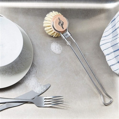 Kuchenprofi Frieling - Stainless Steel Dish Brush with Replaceable Agave Head reusable - image 3