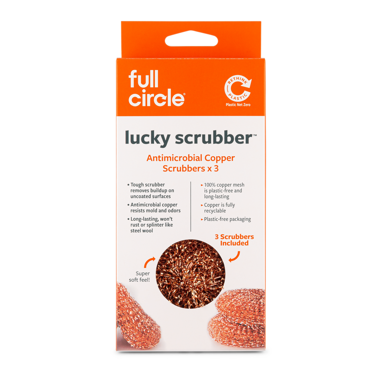 Full Circle - Copper Scrubber, Scouring Pad copper threads - image 3